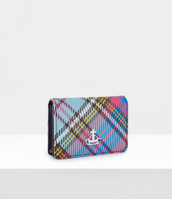 Vivienne Westwood BIOGREEN SAFFIANO PRINTED BUSINESS CARD HOLDER